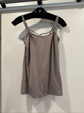 Cop.Copine Taupe Braided-Strap Camisole